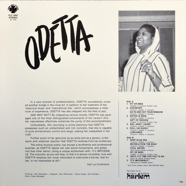 baixar álbum Download Odetta - Its Impossible At The Best Of Harlem album
