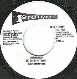 Ken Boothe – Thinking / I'm A Fool (Vinyl) - Discogs