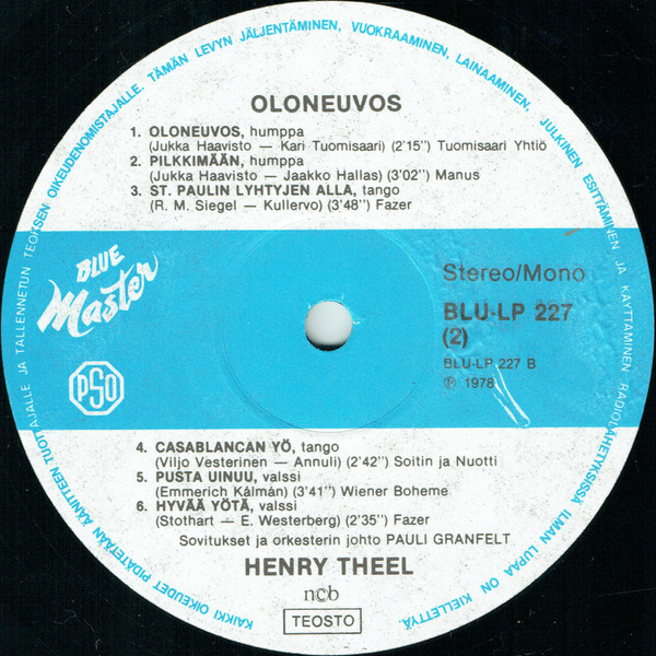 Album herunterladen Henry Theel - Oloneuvos