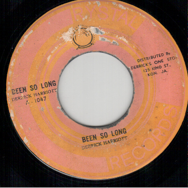 Derrick Harriott – Been So Long (1968, Vinyl) - Discogs