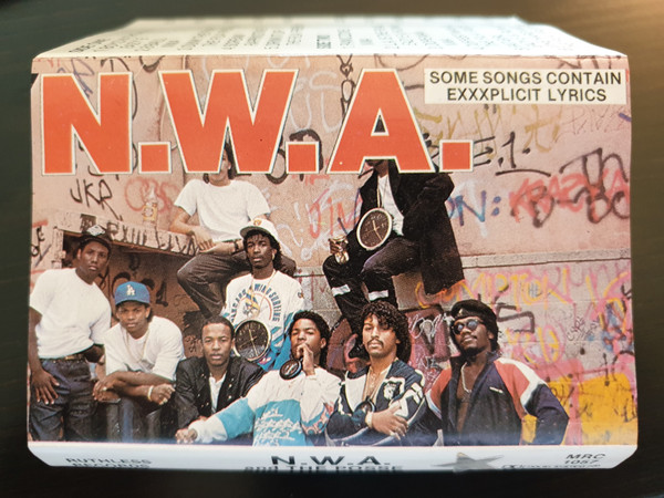 N.W.A. And The Posse (1988, Checkered Edge, Small Text, Cassette 