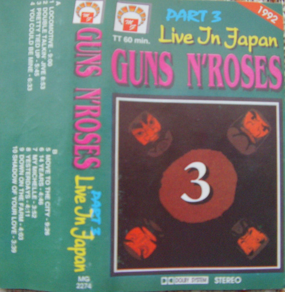 Guns N' Roses – Tokyo Dome 1992 3rd Night (2020, Numbered Sticker