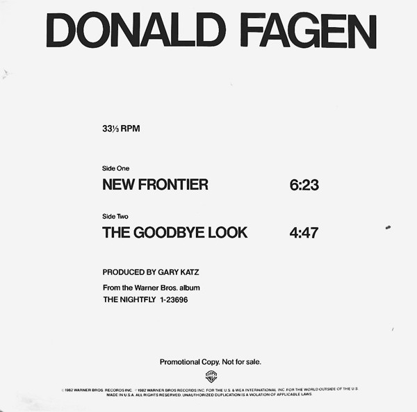 Donald Fagen – New Frontier (1983, Vinyl) - Discogs