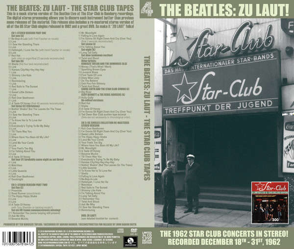The Beatles – Zu Laut - The Star Club Tapes (2018, CD) - Discogs