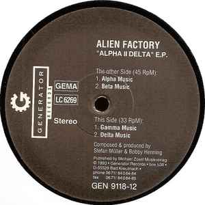 Alien Factory - Alpha II Delta E.P. album cover