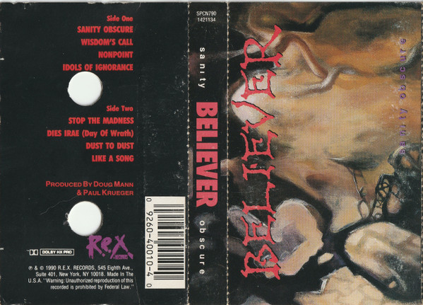 Believer - Sanity Obscure | Releases | Discogs