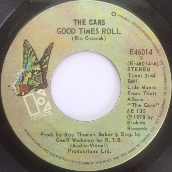 The Cars Good Times Roll 1978 Vinyl Discogs