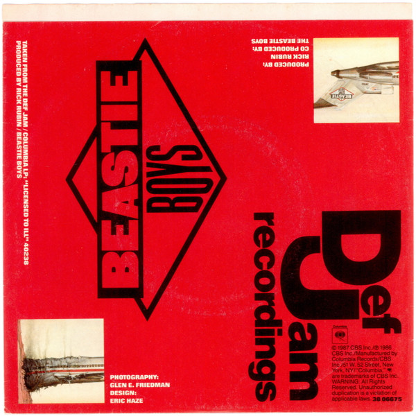 Beastie Boys - No Sleep Till Brooklyn / She's Crafty /  1986年リリースの1stアルバム『Licensed To Ill』からのシングル・カット！ - レコード