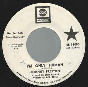 Johnny Preston - I'm Only Human album cover