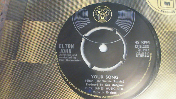 Elton John - Your Song | Releases | Discogs