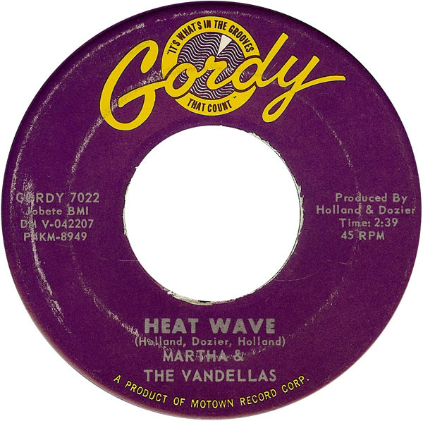 Martha  The Vandellas – Heat Wave (1963, Monarch Pressing, Vinyl) - Discogs