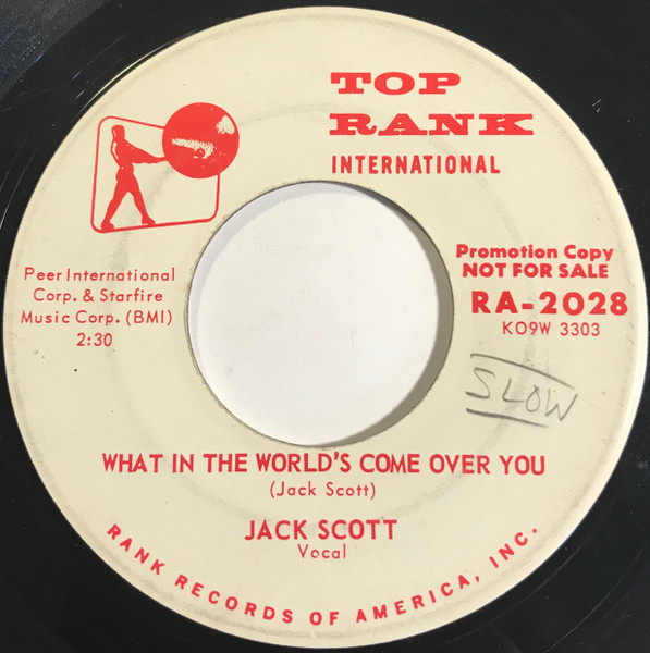Jack Scott – Baby, Baby / What In The World's Come Over You (1959