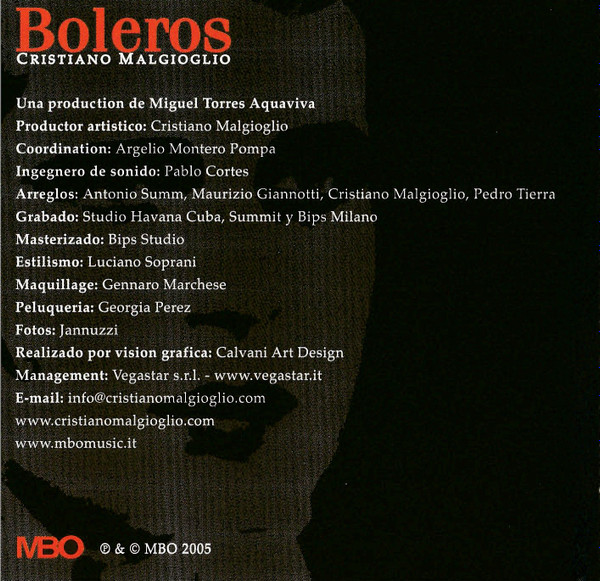 Album herunterladen Cristiano Malgioglio - Boleros