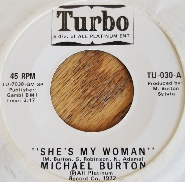 Michael Burton She s My Woman 1972 Vinyl Discogs