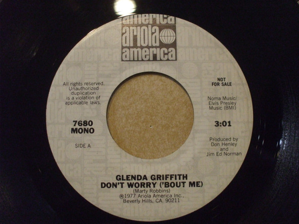 descargar álbum Glenda Griffith - Dont Worry Bout Me
