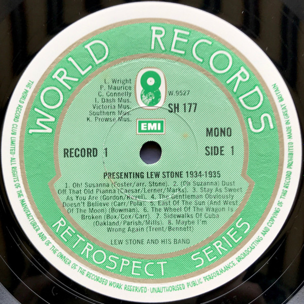 ladda ner album Lew Stone - Presenting Lew Stone 1934 1935