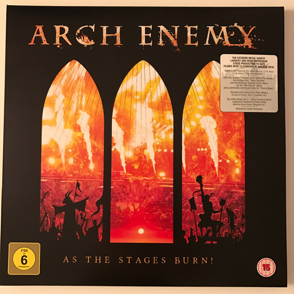 ORIGINAL ADVERT/ POSTER/CLIPPING ARCH ENEMY AS STAGES BURN .. 