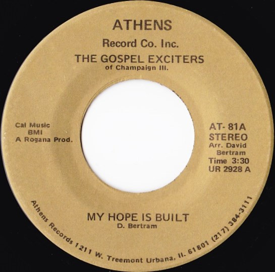 télécharger l'album The Gospel Exciters - My Hope Is Built