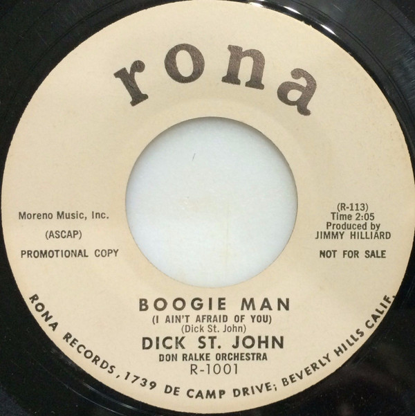 baixar álbum Dick St John - Hey Little Gal Boogie Man I Aint Afraid Of You