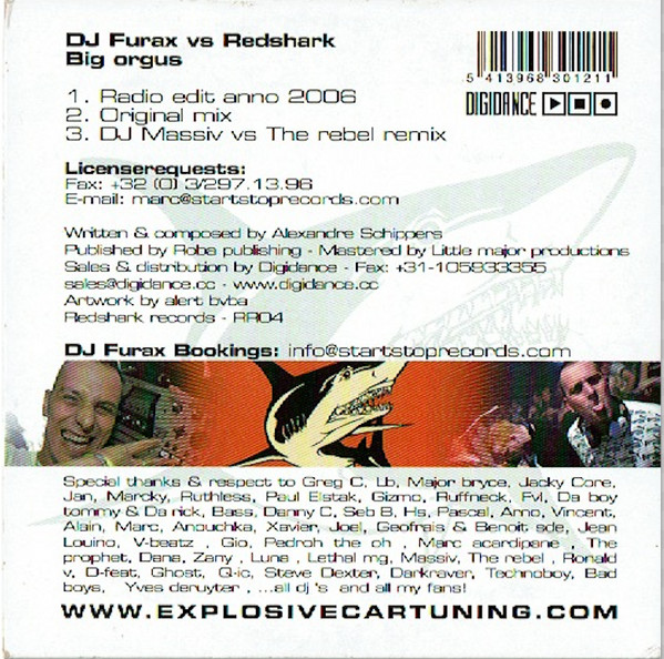 Album herunterladen DJ Furax vs Redshark - Big Orgus 2006