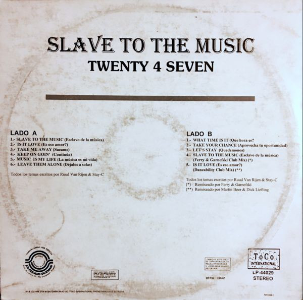 baixar álbum Twenty 4 Seven Feat StayC & Nance - Slave To The Music