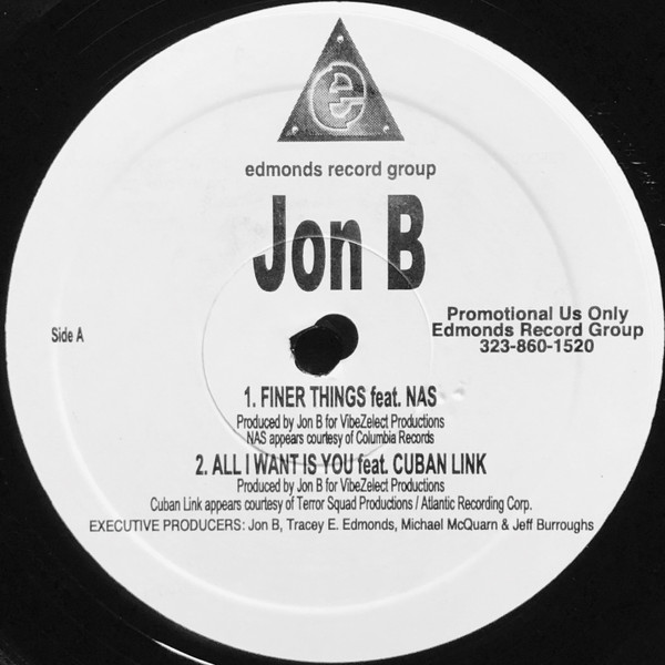 Jon B – Finer Things (2001, Vinyl) - Discogs