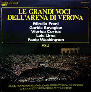 Mirella Freni - Le Grandi Voci Dell'Arena Di Verona Vol.3 album cover