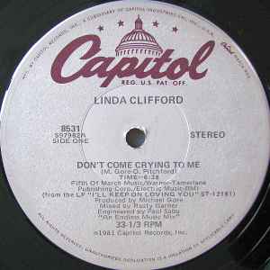 Linda Clifford - Don't Come Crying To Me album cover