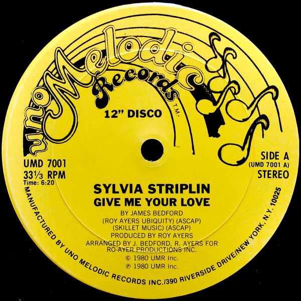 Sylvia Striplin – Give Me Your Love (1980, Vinyl) - Discogs