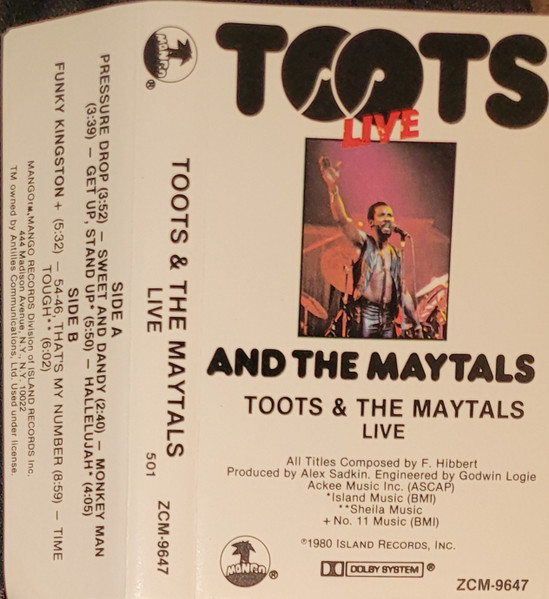 Toots & The Maytals - Live | Releases | Discogs