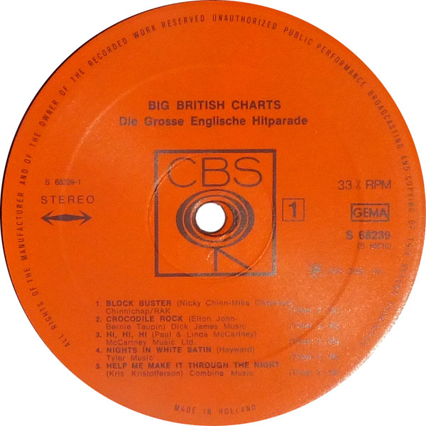 ladda ner album Unknown Artist - Big British Charts Die Grosse Englische Hitparade
