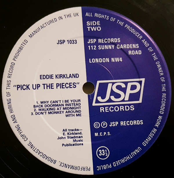 télécharger l'album Eddie Kirkland - Pick Up The Pieces