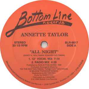 All Night - Annette Taylor