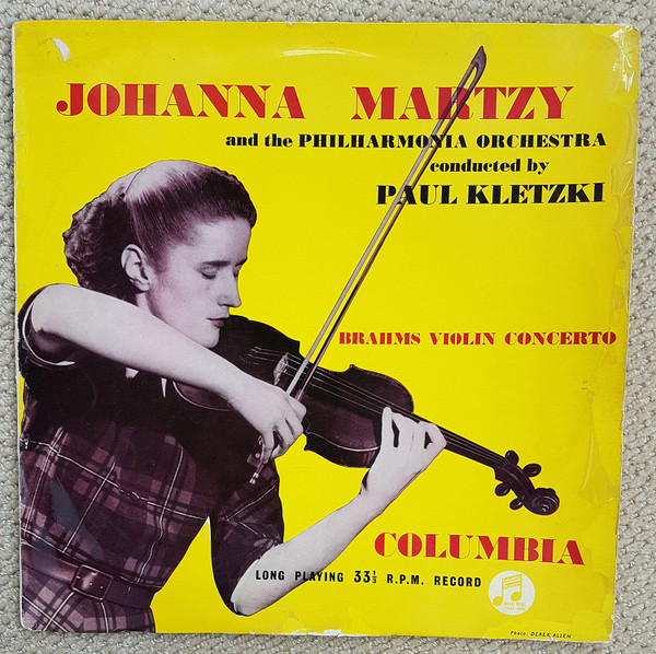 Album herunterladen Brahms Johanna Martzy, Paul Kletzki - Brahms Violin Concerto