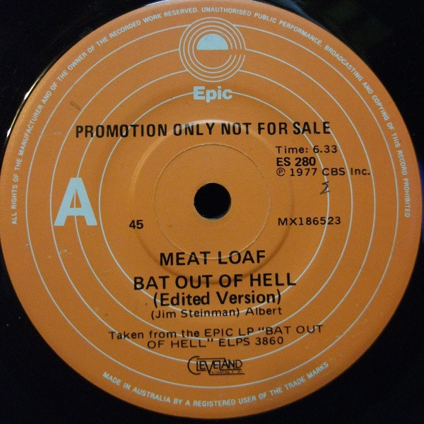 Meat Loaf - Hell Can Wait - Rare MINT Italian Import CD-NYC 1993 Bat Out Of  Hell 724354260827