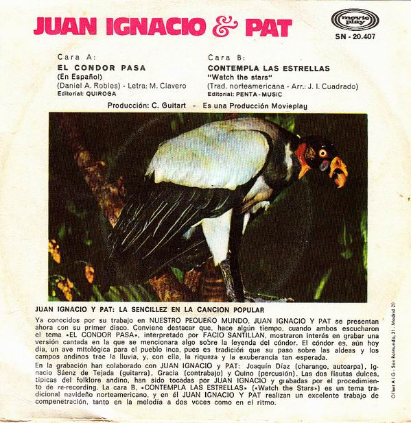 baixar álbum Juan Ignacio & Pat - El Condor Pasa En Español