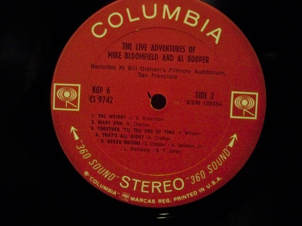 Mike Bloomfield And Al Kooper - The Live Adventures Of Mike Bloomfield And Al Kooper | Columbia (KGP 6) - 5