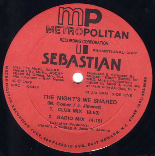 Sebastian The Nights We Shared 1989 Vinyl Discogs