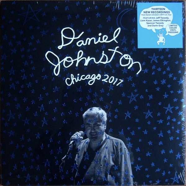 Daniel Johnston – Chicago 2017 (2020, Clear With Black And Blue 