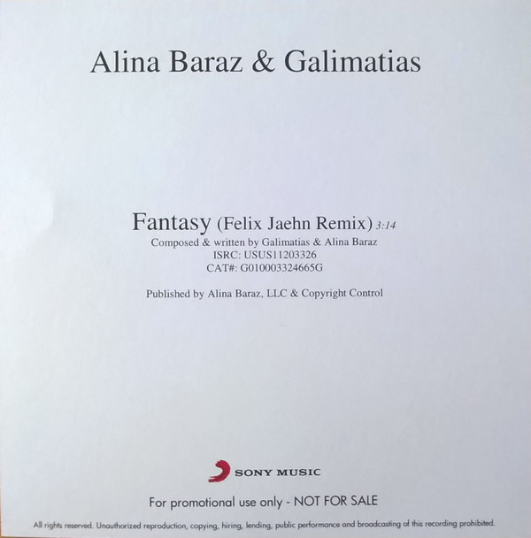 last ned album Alina Baraz & Galimatias - Fantasy Felix Jaehn Remix