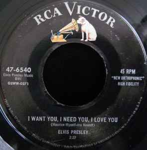I Want You, I Need You, I Love You / My Baby Left Me - Elvis Presley
