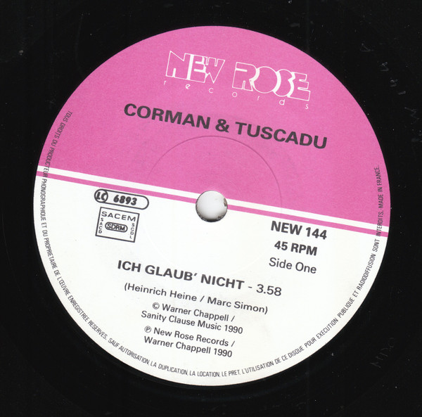 last ned album Corman & Tuscadu - Ich Glaub Nicht