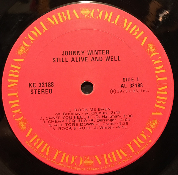 Johnny Winter - Still Alive And Well | Columbia (KC 32188) - 3