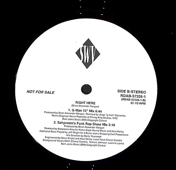 SWV – Right Here (Remixes) (1992, Vinyl) - Discogs