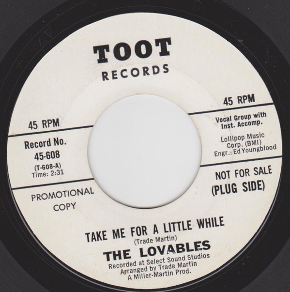 Album herunterladen The Lovables - Take Me For A Little While You Know That I Love You