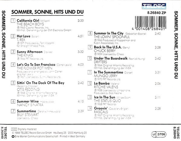 télécharger l'album Various - Sommer Sonne Hits Und Du
