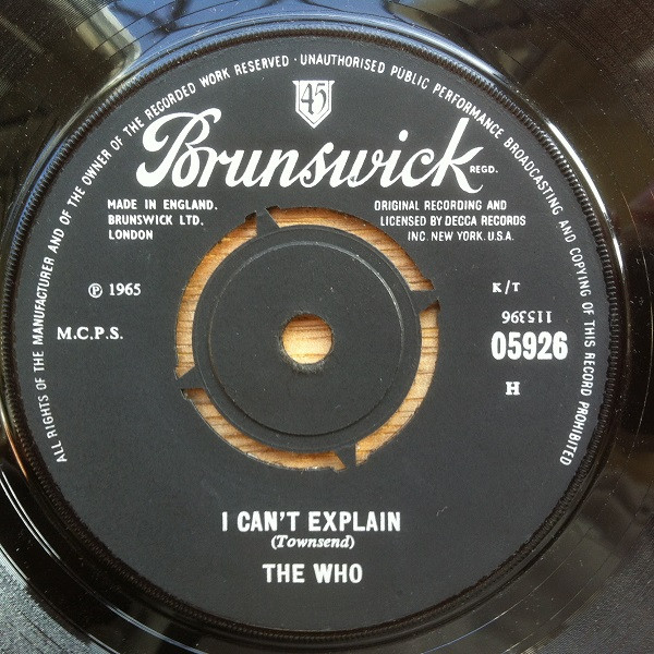 ７インチ☆WHO☆I Can't Explain UK Brunswick オリ | contifarma.pe