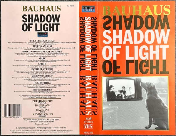 Bauhaus – Shadow Of Light (1984, VHS) - Discogs