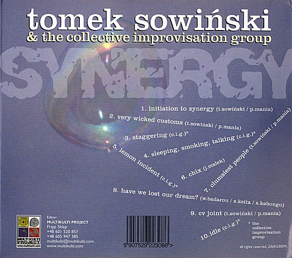 télécharger l'album Tomek Sowiński and the Collective Improvisation Group - Synergy