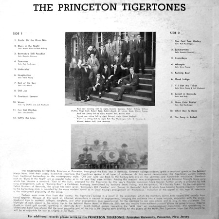 lataa albumi The Princeton Tigertones - The Princeton Tigertones